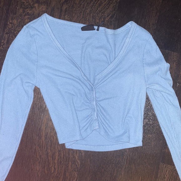 urban outfitters cropped long sleeve - Picture 1 of 1